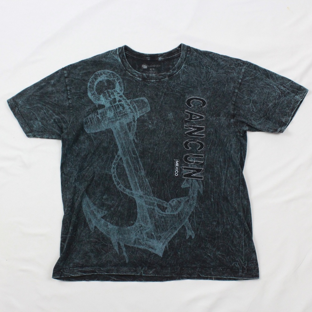 Cancun Mexico Marble Tshirt Distressed Dye